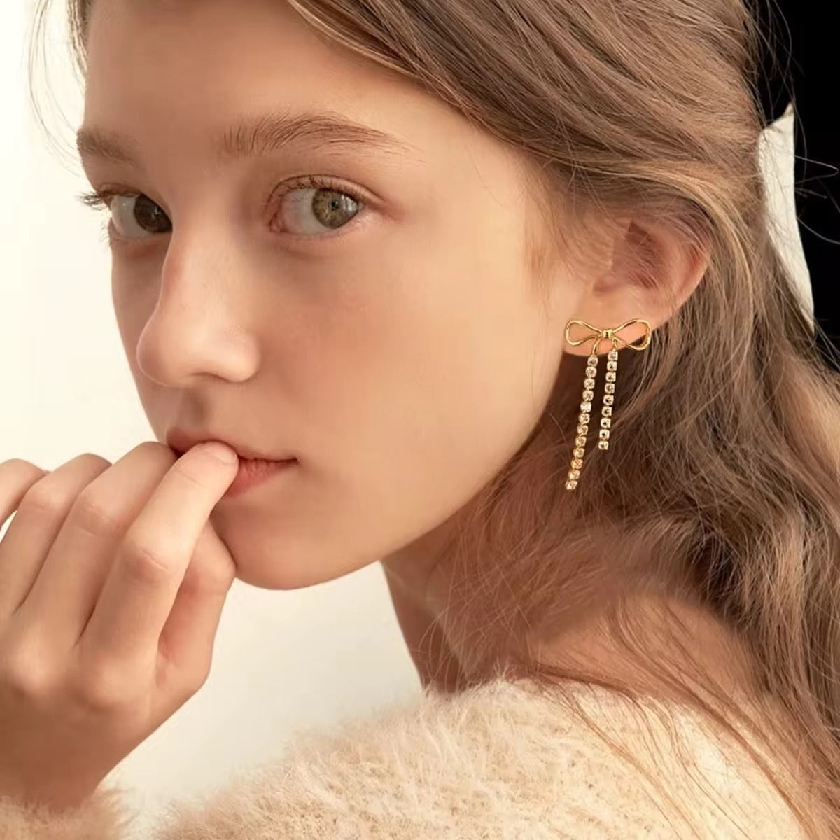 Belle Bow earrings