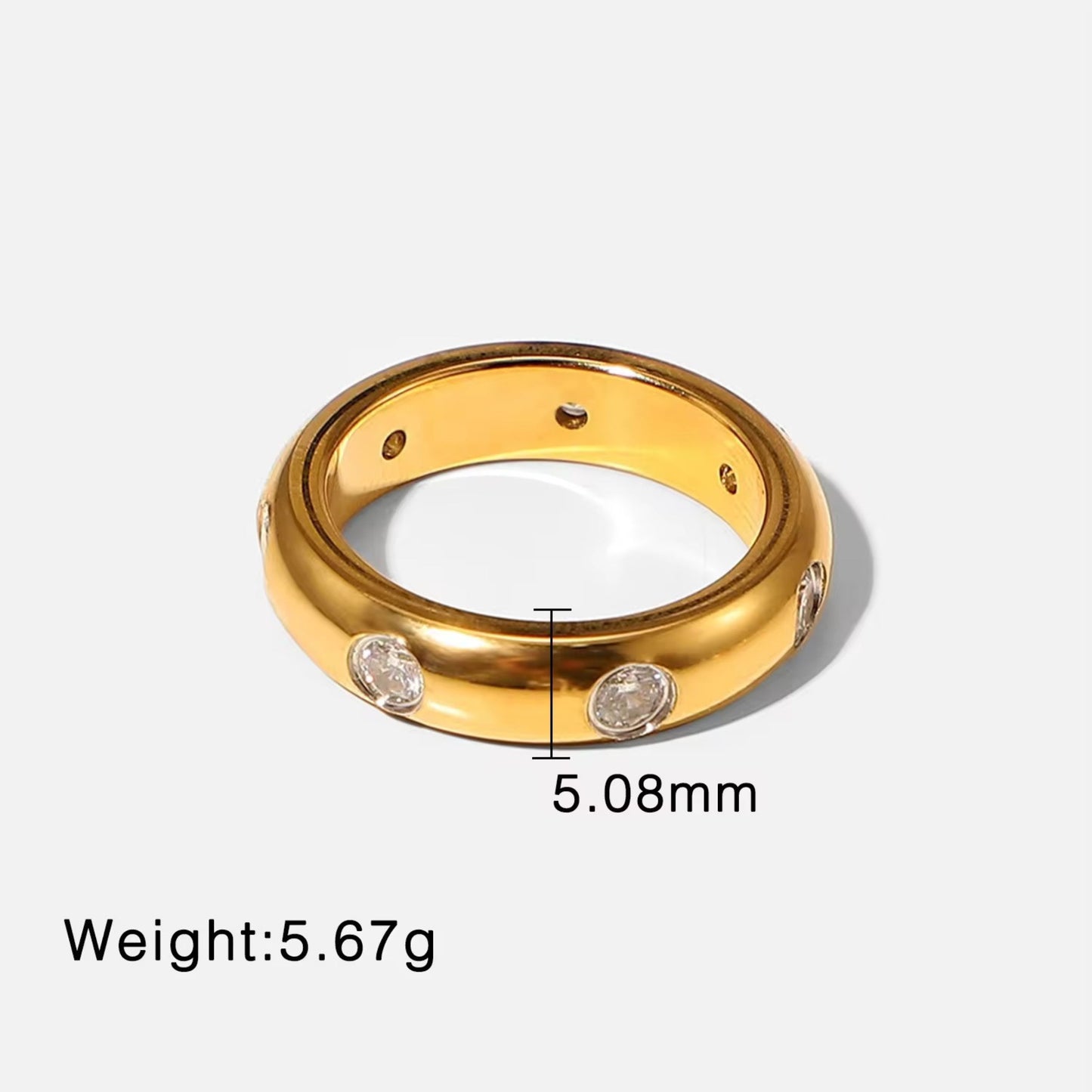 Gold Studded Band
