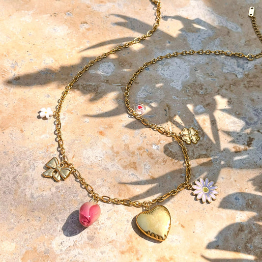 Flora Charm  Necklace