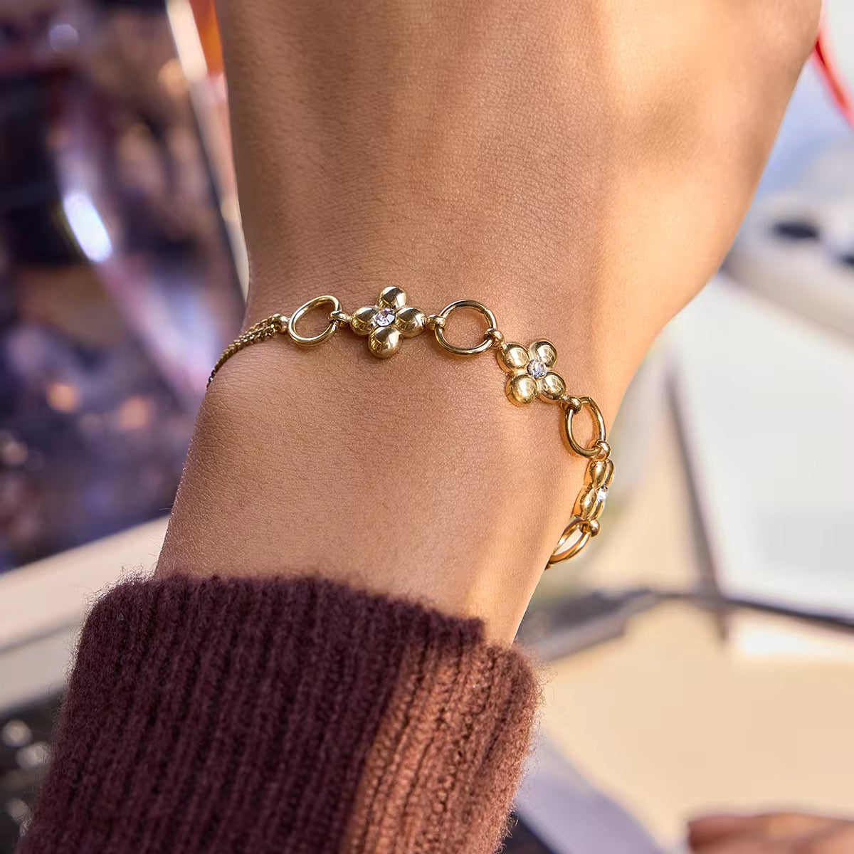 Golden Bloom Bracelet