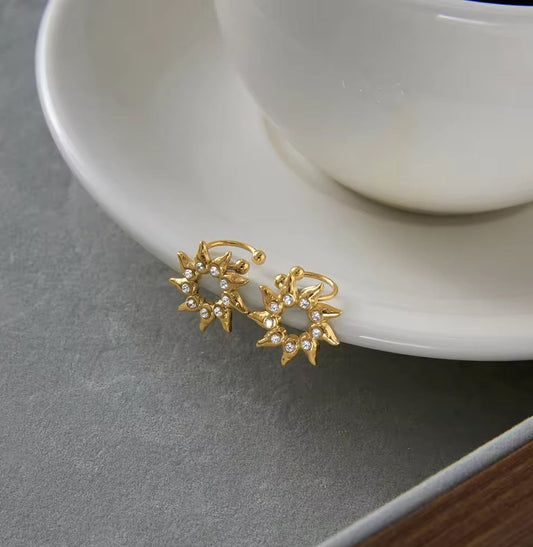 Sunflower Ear Cuffs