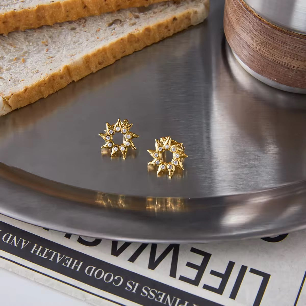 Sunflower Ear Cuffs